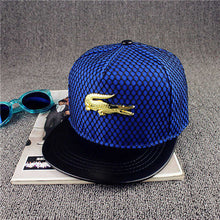 2017 baumwolle metall krokodil baseball cap sport hut flache krempe hut im freien hip-hop-kappe snapback kappe für männer und frauen 03