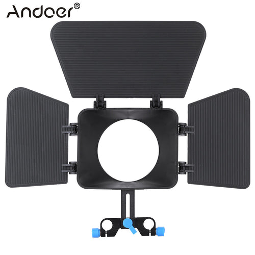 Caixa Camshade para 15mm Rail Rod Follow Focus Rig Gaiola Filme kit sistema de tomada de filme para nikon canon dslr camera camcorder dv
