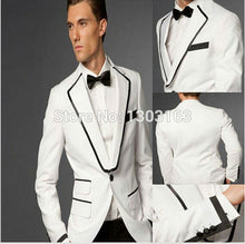 Custom Made Smoking Azul Escuro Inspirado Por Terno Usado Em James Bond Terno Do Casamento Para Os Homens Noivo Calças Casaco Arco preto