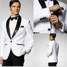 Custom Made Smoking Azul Escuro Inspirado Por Terno Usado Em James Bond Terno Do Casamento Para Os Homens Noivo Calças Casaco Arco preto